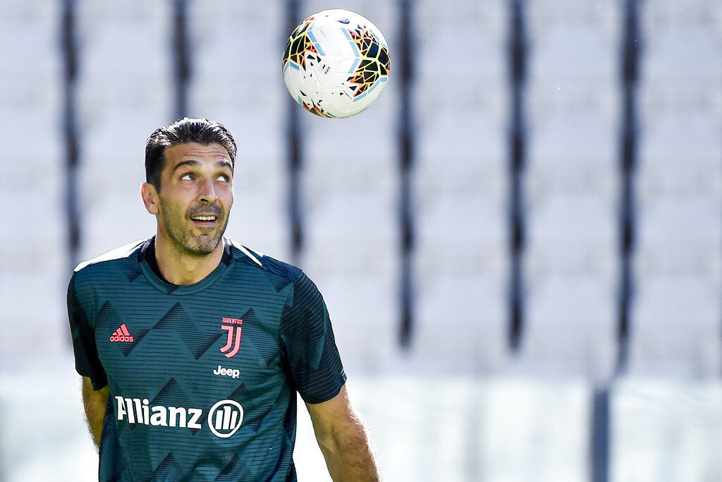 APTOPIX Italy Soccer Buffon Record